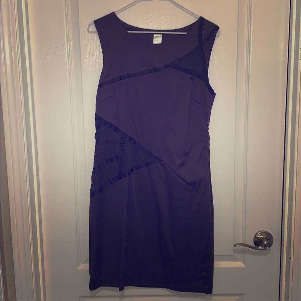 Dark plum sleeveless dress